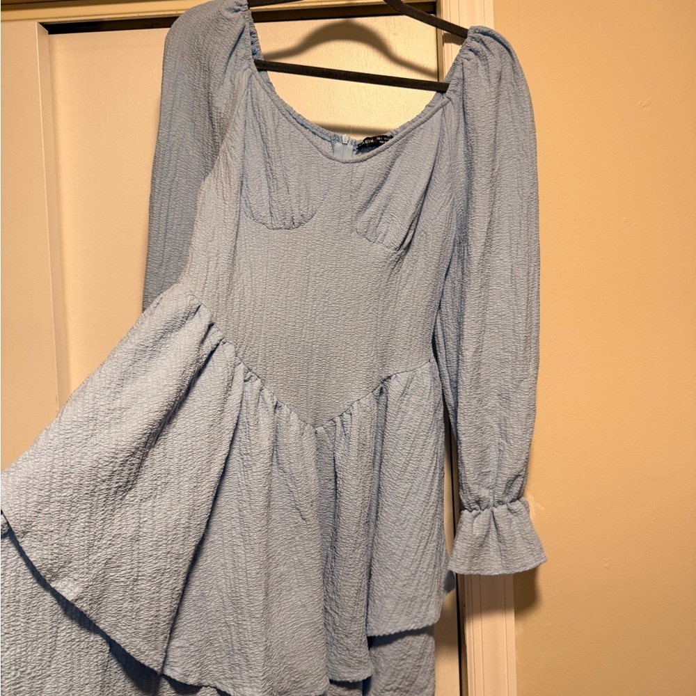 Elegant Blue Women's Dress